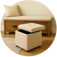 Storage Ottomans & Benches