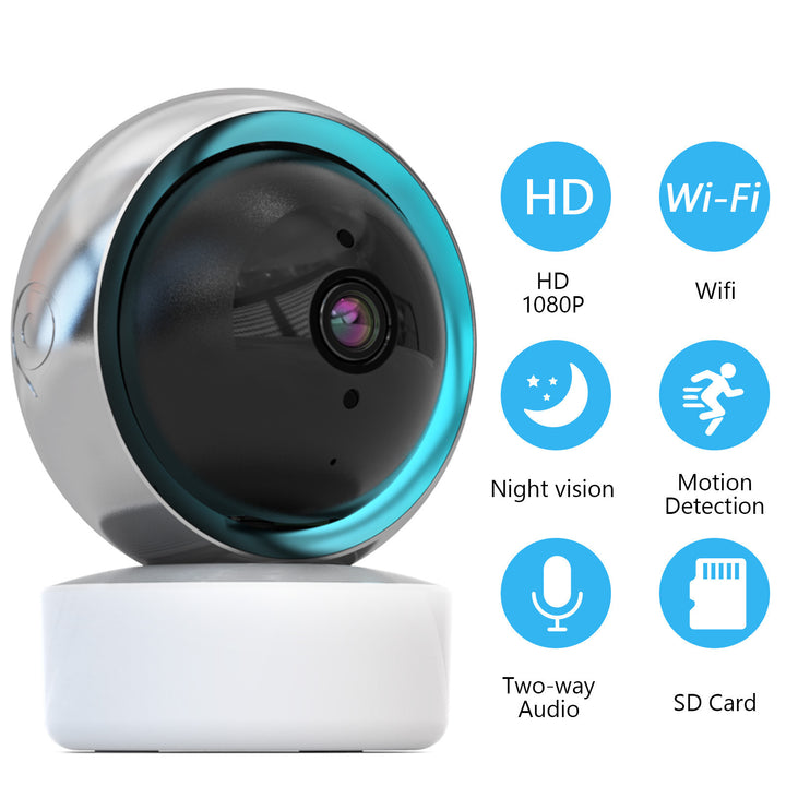 TRIDENT Tuya Smart Security Camera 2MP Indoor Motion Tracking Voice Intercom Security Wireless WiFi Smart Camera
