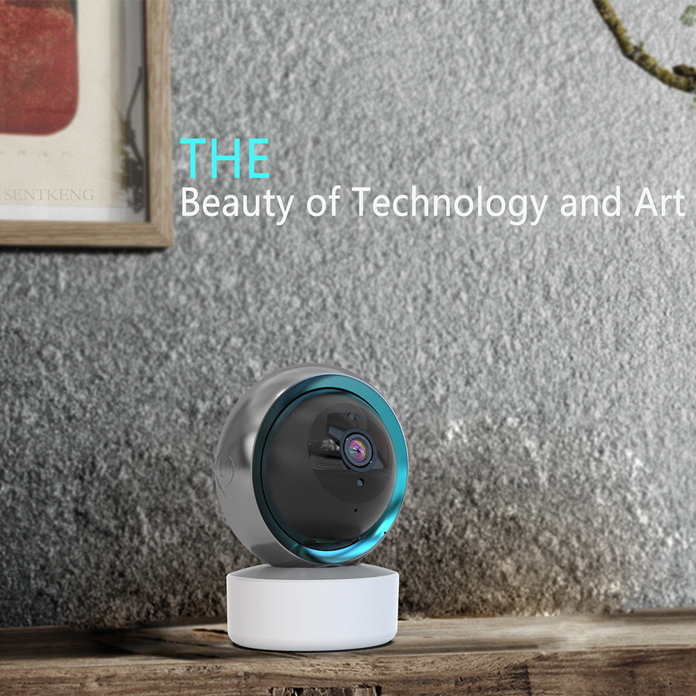 TRIDENT Tuya Smart Security Camera 2MP Indoor Motion Tracking Voice Intercom Security Wireless WiFi Smart Camera