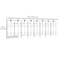 Outsunny Outdoor Metal Garden Fence Panels, Animal Barrier & Border Edging for Yard, Patio, 8 Pack, Scrollworks and Spears
