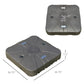 Outsunny Square Cantilever Patio Umbrella Base Water or Sand Filled with Wheels Crossbar Heavy-Duty Umbrella Stand Coffee