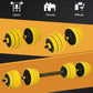 Soozier Dumbbell & Barbell Adjustable Set 66lbs Plate Bar Clamp Rod for Strength Training, Full Body Workout, Muscle Building Home Gym Sports Area Exercise Ergonomic