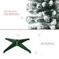 HOMCOM 6ft Flocked Christmas Tree, Pencil Artificial Christmas Tree with Realistic Branches, Pink