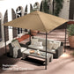 Outsunny 10' x 10' Square Gazebo Canopy Replacement UV Protected Top Cover Sun Shade Coffee