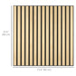 HOMCOM 24"x24" Wood Panels for Wall, 4 Pack Acoustic Panels, Sound Absorbing Slat Wall For Interior Wall Decor, Home, Grey