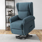 HOMCOM Wingback Lift Chair for Elderly, Power Chair Recliner with Footrest, Remote Control, Side Pockets, Grey