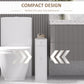 HOMCOM Space Saving Toilet Paper Cabinet, Narrow Bathroom Cabinet with Drawers and Hidden Storage, White
