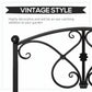 Outsunny Garden Bridge 3.3FT, Decorative Classic Backyard Pond Bridge with Safety Railings Brown