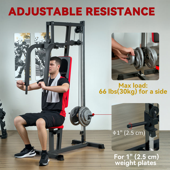 Soozier Chest Fly and Chest Press Machine for Back, Pectoral, Rear Deltoid and Shoulder Training, Black