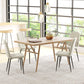 HOMCOM Dining Chairs Set of 4, Upholstered Dining Room Chairs with Steel Legs, Modern Kitchen Chair for Dining Room, Grey