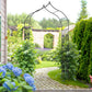 Outsunny 8.7FT Garden Arch Trellis, Outdoor Wedding Arbor for Ceremony with Scrollwork Design for Climbing Roses, Vines and Plants