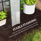 Outsunny Lean-to Greenhouse with 3 Tier Shelves, Mini Greenhouse with 3 Roll-Up Doors for Indoor Outdoor, Green