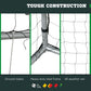 Soozier 10ft x 6.5ft Soccer Goal, Soccer Net for Backyard with Ground Stakes, Quick and Simple Set Up