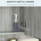 kleankin Wall Mounted Bathroom Medicine Cabinet with Mirror and Adjustable Shelves, Grey