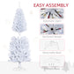 HOMCOM 4FT Artificial Christmas Tree Holiday Xmas Holiday Pencil Tree Decoration with Automatic Open for Home Party, Pink