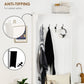HOMCOM 3-In-1 Hall Tree with Coat Rack, Shoe Storage and Bench Seat, Entryway Bench with 4 Hooks for Hallway, Living Room