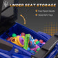 Qaba 6V Maserati GT2 Licensed Electric Car for Kids, Ride on Car with Under Seat Storage, LED Headlights Music, Pink