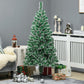 HOMCOM 6FT Indoor Christmas Tree Artificial Decoration Xmas Gift with Metal Stand 375 Tips