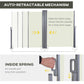 Outsunny Double Retractable Side Awning, 236" x 63" Outdoor Privacy Wall, Patio Screen for Garden, Balcony, Backyard, Grey