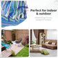 Outsunny Portable Hanging Woven Hammock Seat Rope Swing Chair Sleeping Bed for Outdoor Garden Yard Camping Blue