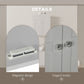 kleankin Bathroom Cabinet, Medicine Cabinet, Over Toilet Storage Cabinet with Adjustable Shelves for Entryway, Grey