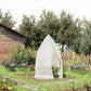 Outsunny 55" x 55" x 71" Greenhouse Portable Hot House for Plants with Zippered Door for Outdoor, Garden, Patio, White