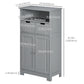 kleankin Freestanding Bathroom Cabinet with Adjustable Shelf and Drawers, Small Cabinet for Bathroom, Living Room, White