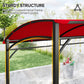 Outsunny 7' x 5' BBQ Grill Gazebo Tent, Garden Grill Canopy with Steel Frame and Hooks, Outdoor Sun Shade, Grey