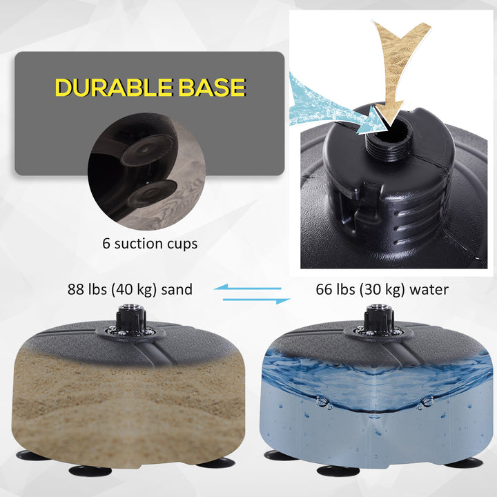 Soozier Adjustable Height Free Standing Boxing Bag Set with 6 Suction Cups and Boxing Gloves, for Exercise Training