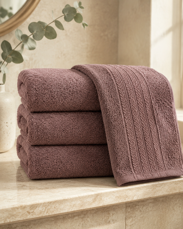 Aarniva Premium Brown Towel Set | Soft & Absorbent | Face, Hand & Bath Towels