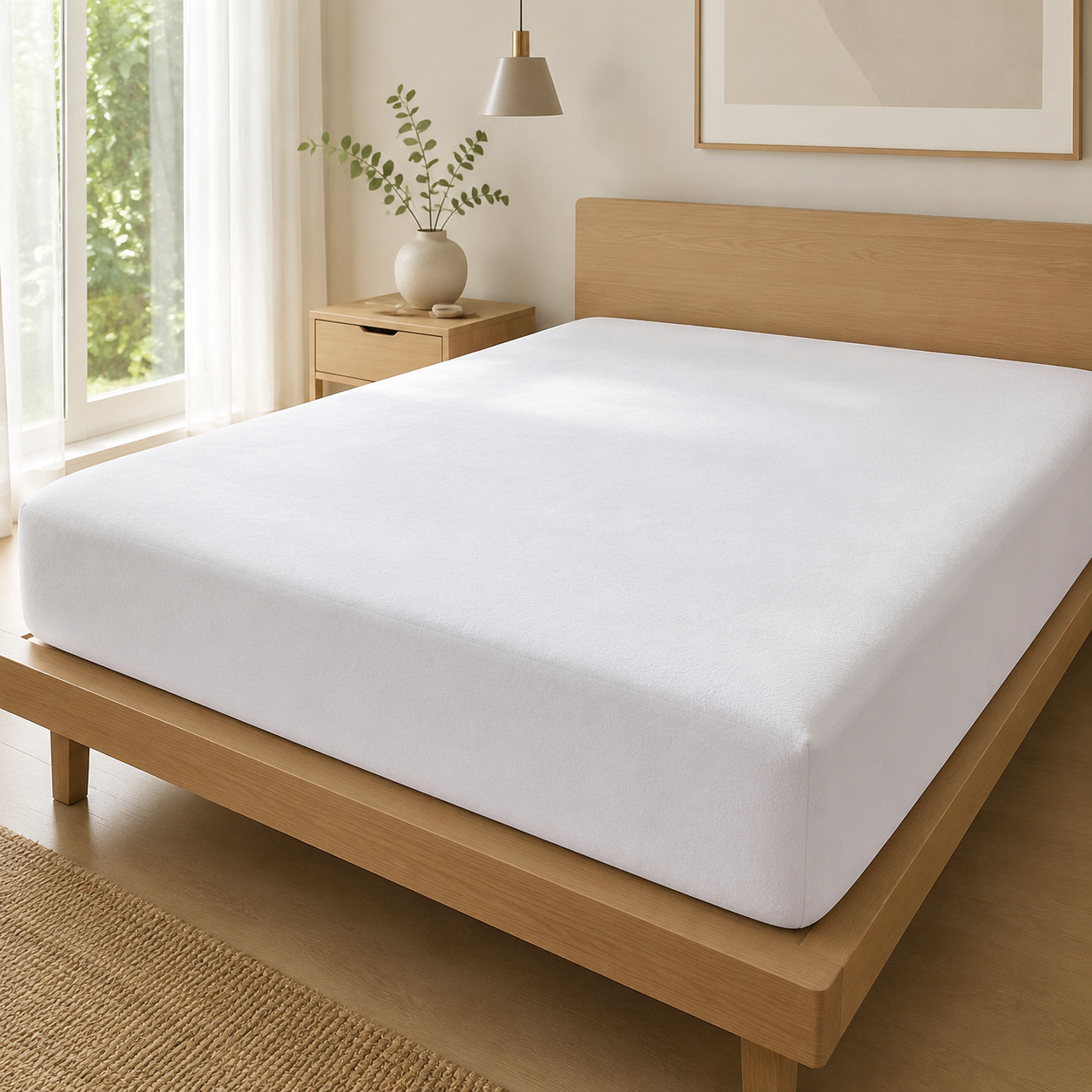 Aarniva Waterproof Terry Mattress Protector | Soft & Breathable | Fully Elasticized Fit  For Shopify: