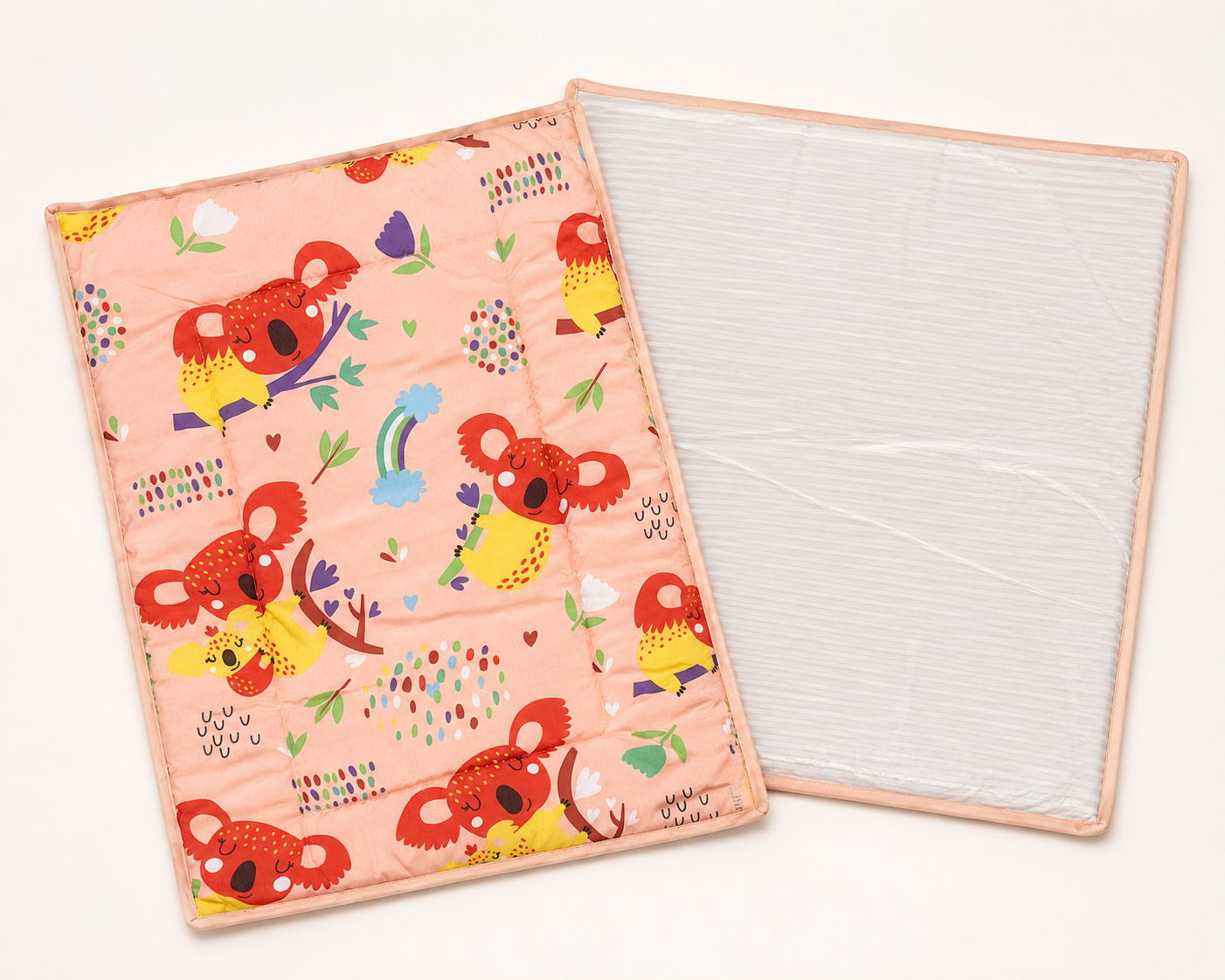 Aarniva Kids Quilted Play Mat & Baby Sheet | Soft Padded | Reversible Design | Crab Garden