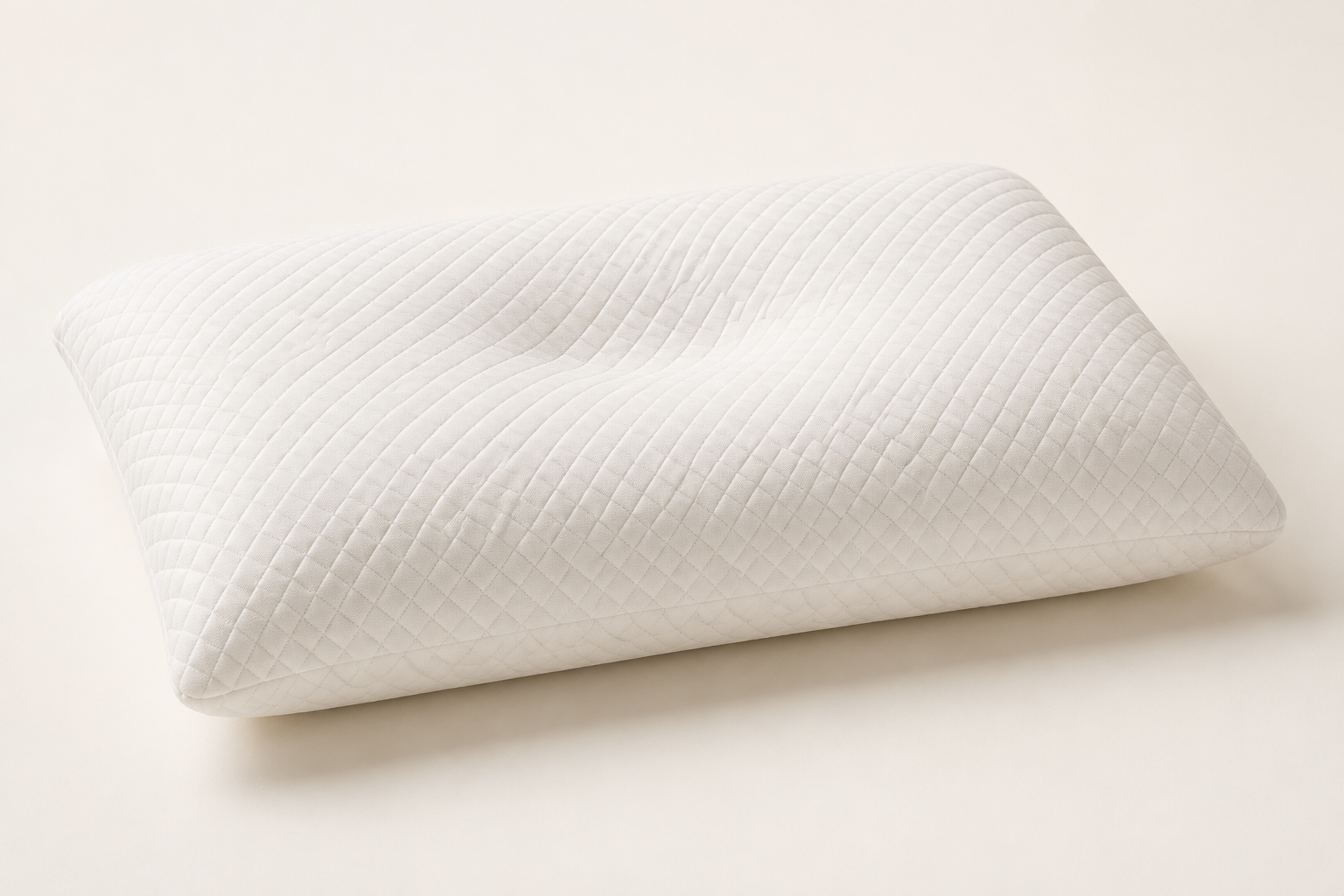 Aarniva Contour Memory Foam Pillow | Ergonomic Head & Neck Support | Pressure-Relieving Comfort | Classic White