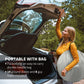 Outsunny 11' x 11.5' Screen Tent, Pop Up Camping Gazebo with Portable Carry Bag and 2 Doors, Cream White