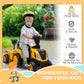 Qaba Caterpillar Licensed No Power Ride On Tractor with Shovel, Trailer