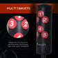 Soozier 65" Freestanding Boxing Punching Bag with Refilled Base and Suction Cups, Black