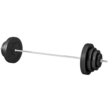 Soozier 154 lbs Barbell Weight Set, Adjustable Weights for Home Gym with 67" Barbell Bar, Strength Training Equipment