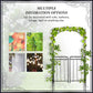 Outsunny 7.2FT Metal Garden Arbor Arch with Double Doors, 2 Side Planter Baskets, Climbing Vine Frame, Black