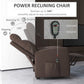 HOMCOM Power Lift Recliner Chair with Remote Control Side Pocket for Living Room Home Office Study Black