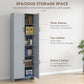 HOMCOM 67" 4-Door Kitchen Pantry Cabinet, Freestanding Storage Cabinet Cupboard with Adjustable Shelves, White