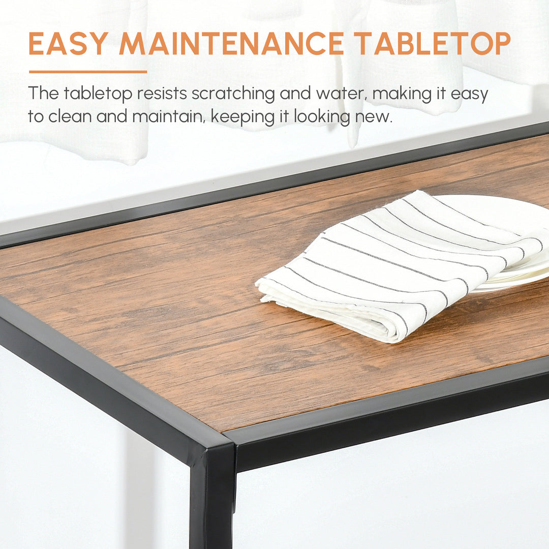 HOMCOM Dining Table Set, Industrial Dining Set for 2, Kitchen Table and Chairs for Small Space, Dining Room Table with Chairs