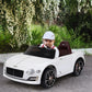 Aosom 12V Ride On Car Licensed Bentley Battery Powered Electric Vehicles w/ Parent Remote Control, 2 Speed - Black