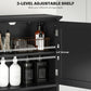 kleankin Modern Over The Toilet Storage, Bathroom Cabinets Over Toilet with Open Shelves and Double Door Cabinet, White