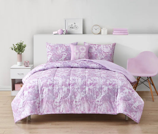 Percale Baffle Box Stitch Abstract Comforter Set