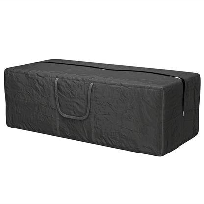 Outsunny 840L Outdoor Patio Cushion Storage Bag, UPF30+, Waterproof 600D Oxford Heavy Duty Furniture Storage Bag, Black