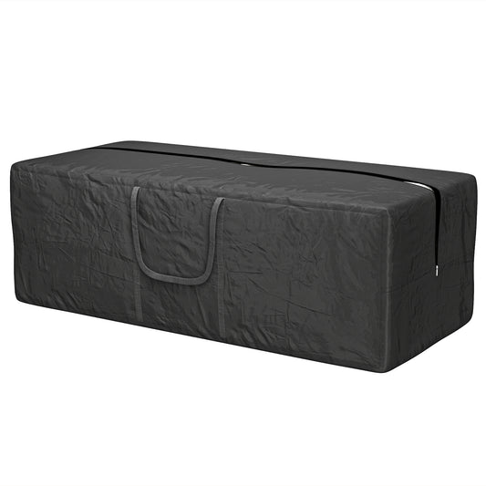 Outsunny 840L Outdoor Patio Cushion Storage Bag, UPF30+, Waterproof 600D Oxford Heavy Duty Furniture Storage Bag, Black