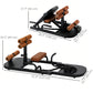 Soozier Foldable Sissy Squat Machine, Hip Thrust Machine with Push Up Stand, Multipurpose Glute Workout Equipment