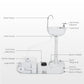 kleankin Portable Camping Sink Hand Wash Station with 17L Water Tank, Soap Dispenser and Towel Holder, for Outdoor Events