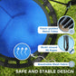 Qaba 39 inch Saucer Tree Swing Set for Kids with Adjustable Hanging Ropes for Outdoor, Backyard, Green