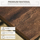 HOMCOM 5 Pieces Industrial Rectangular Bar Table Set, Dining Table Set Breakfast Table with 4 Stools for Dining Room, Kitchen, Dinette, Rustic Brown
